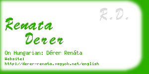 renata derer business card